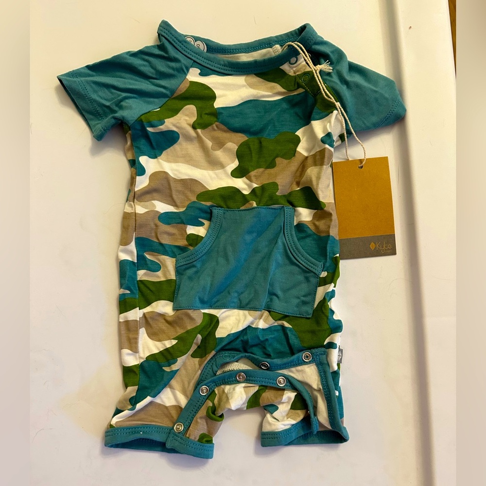 Kyte Baby camp romper NWT size 6-12 months